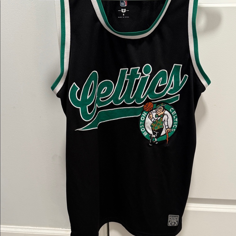 NBA Celtics Black and Green Tank Top